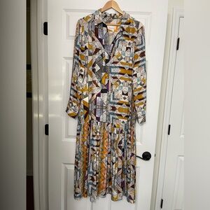 Flounce Abstract Dress